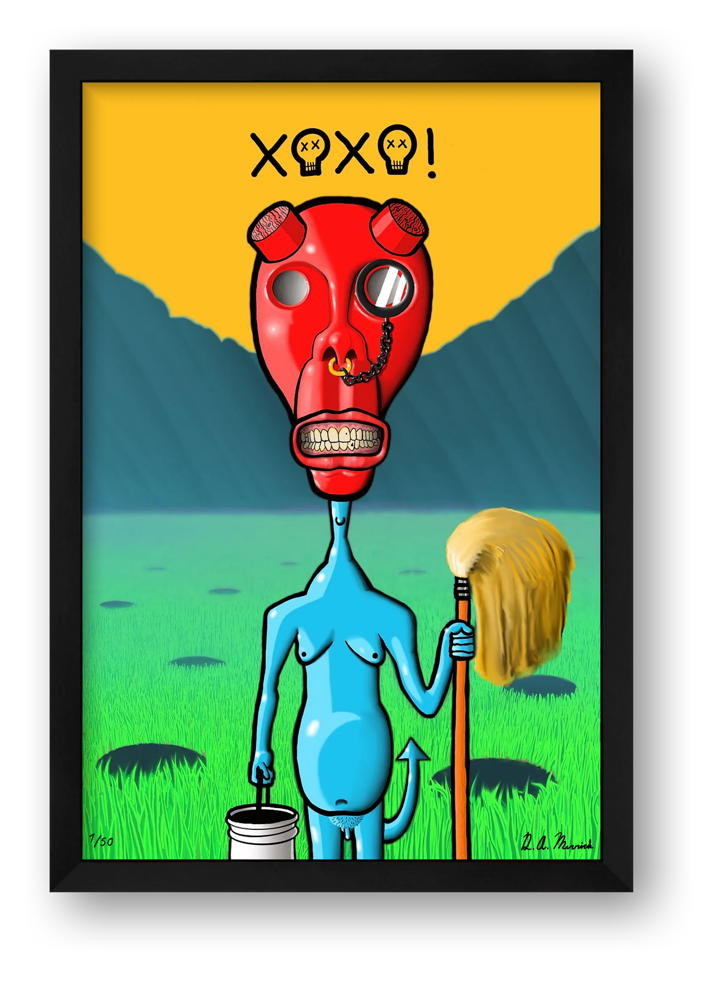 Post-apocalyptic Reprobate — framed