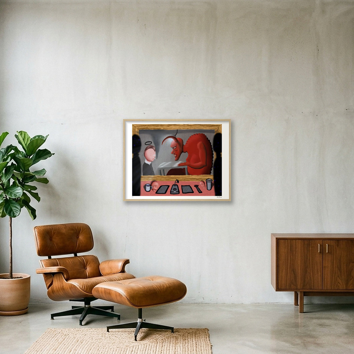The Lynching — 80×60cm, 31×24" Oak Frame
