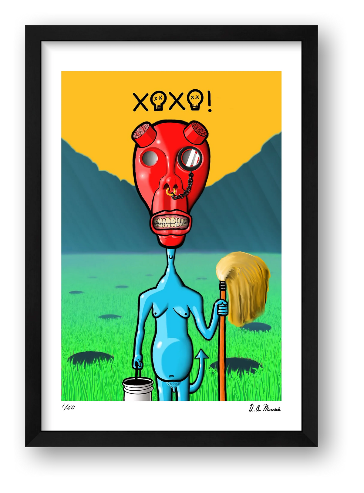 Post-apocalyptic Reprobate — framed
