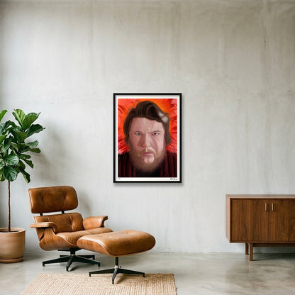 Artist Portrait — 60×80cm, 24×31" Black Frame