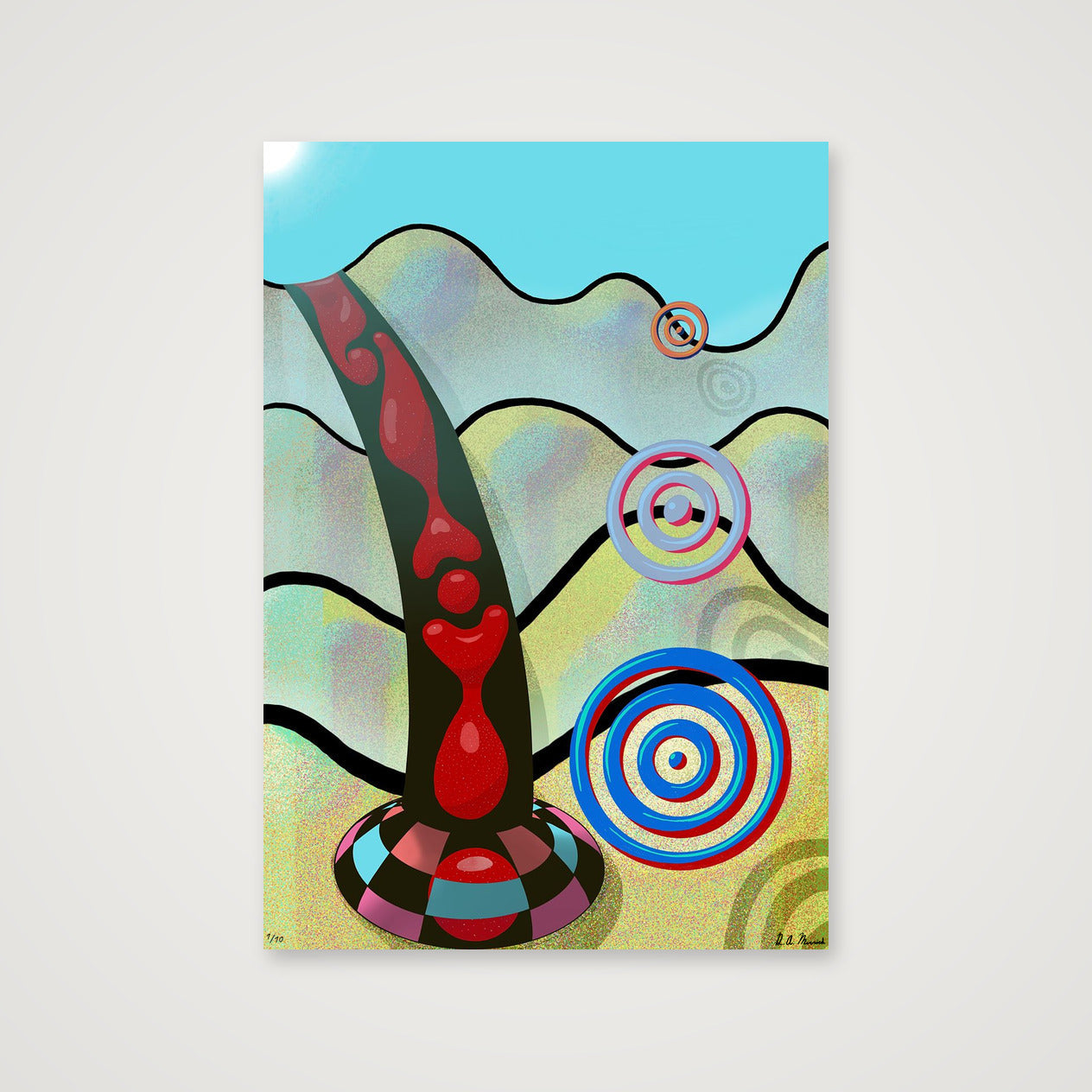 Atomic Waveform — 70×100cm, 28×39" Print only