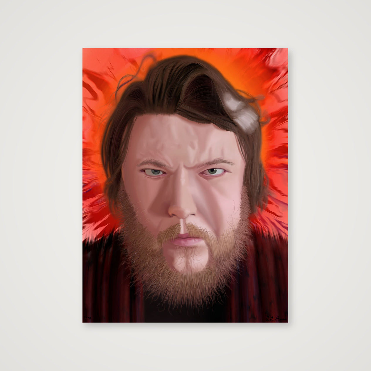 Artist Portrait — 60×80cm, 24×31" Print only