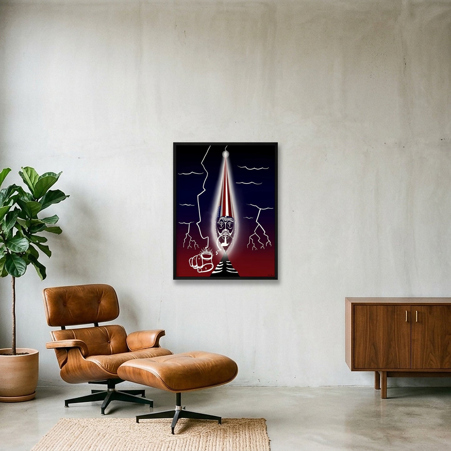 I'm in love with your body — 60×80cm, 24×31" Black Frame