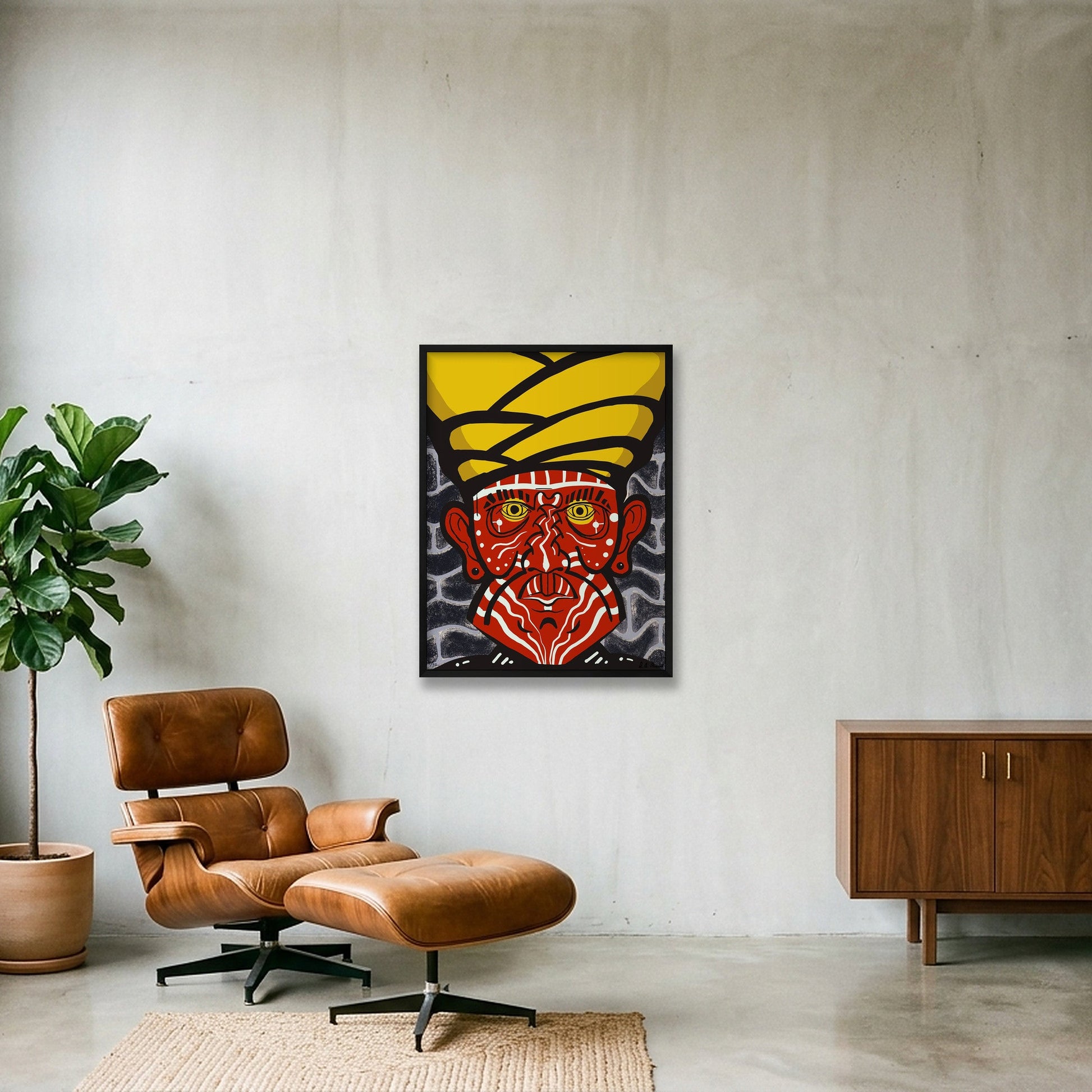Sacman — 60×80cm, 24×31" Black Frame