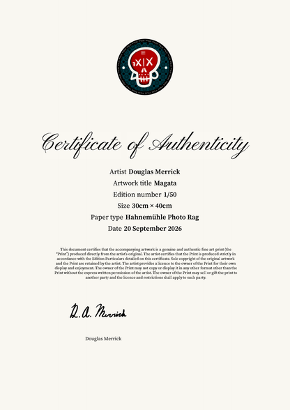 Magata — Certificate of Authenticity
