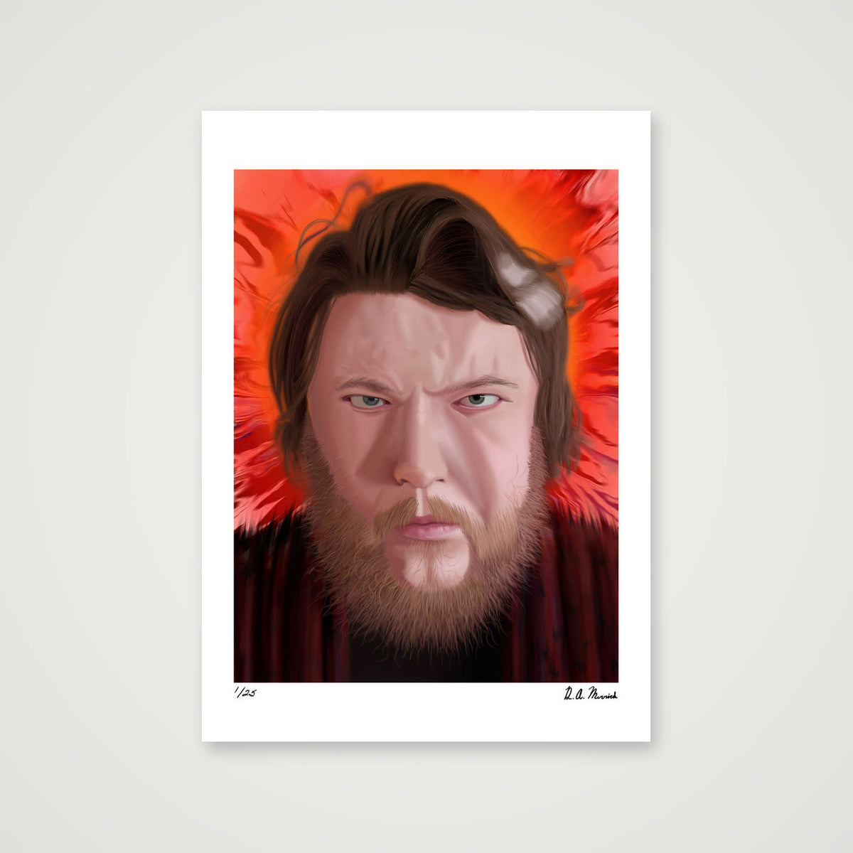 Artist Portrait — 42×59cm, 17×23" Print only