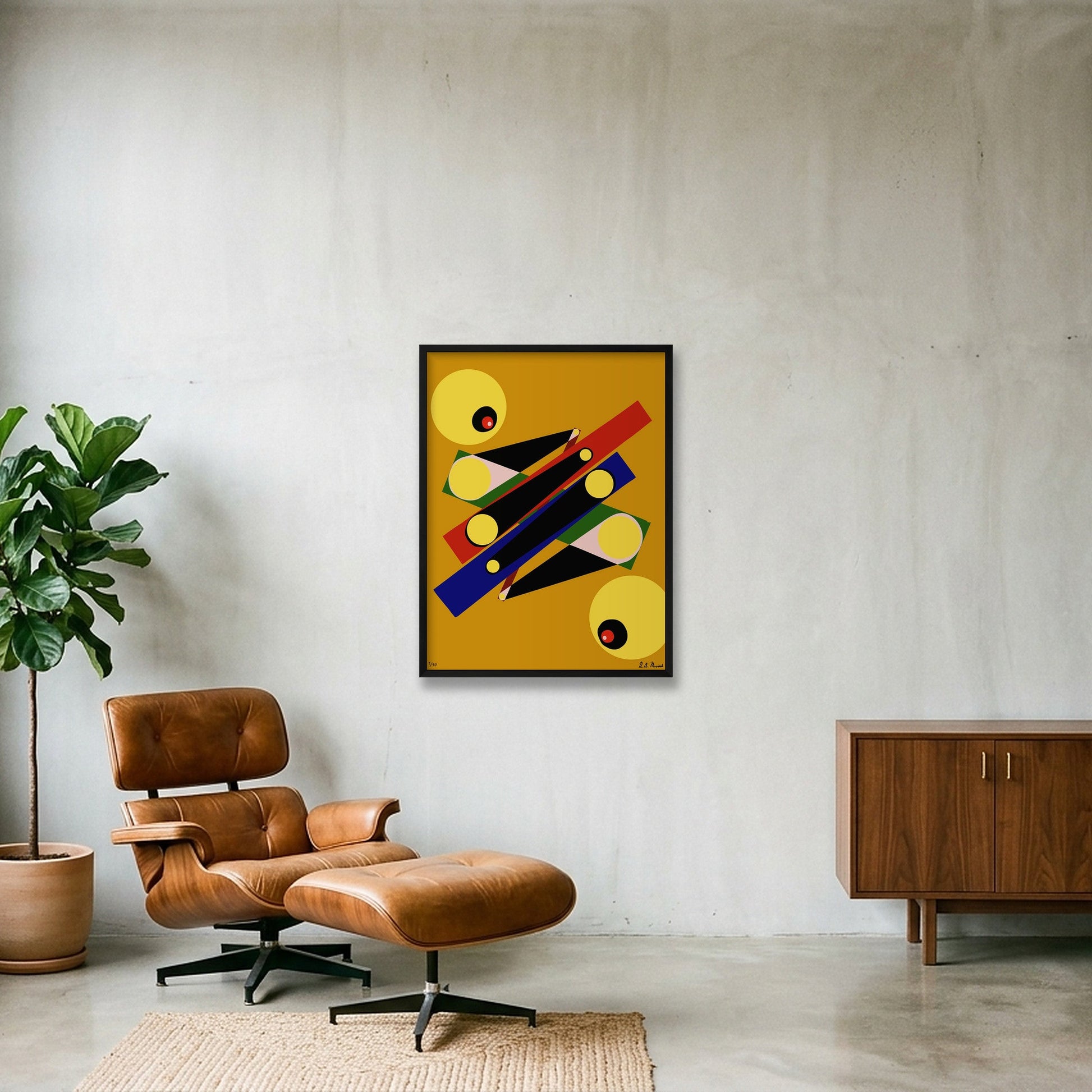 Inequality — 60×80cm, 24×31" Black Frame