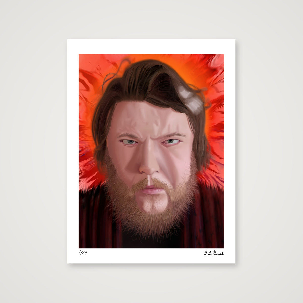 Artist Portrait — 30×40cm, 12×16" Print only