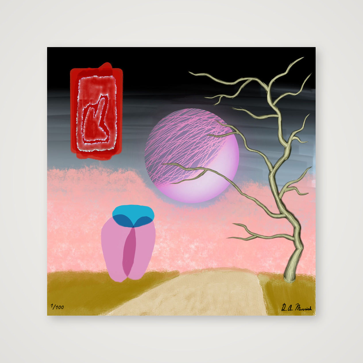 Lovers — 30×30cm, 12×12" Print only