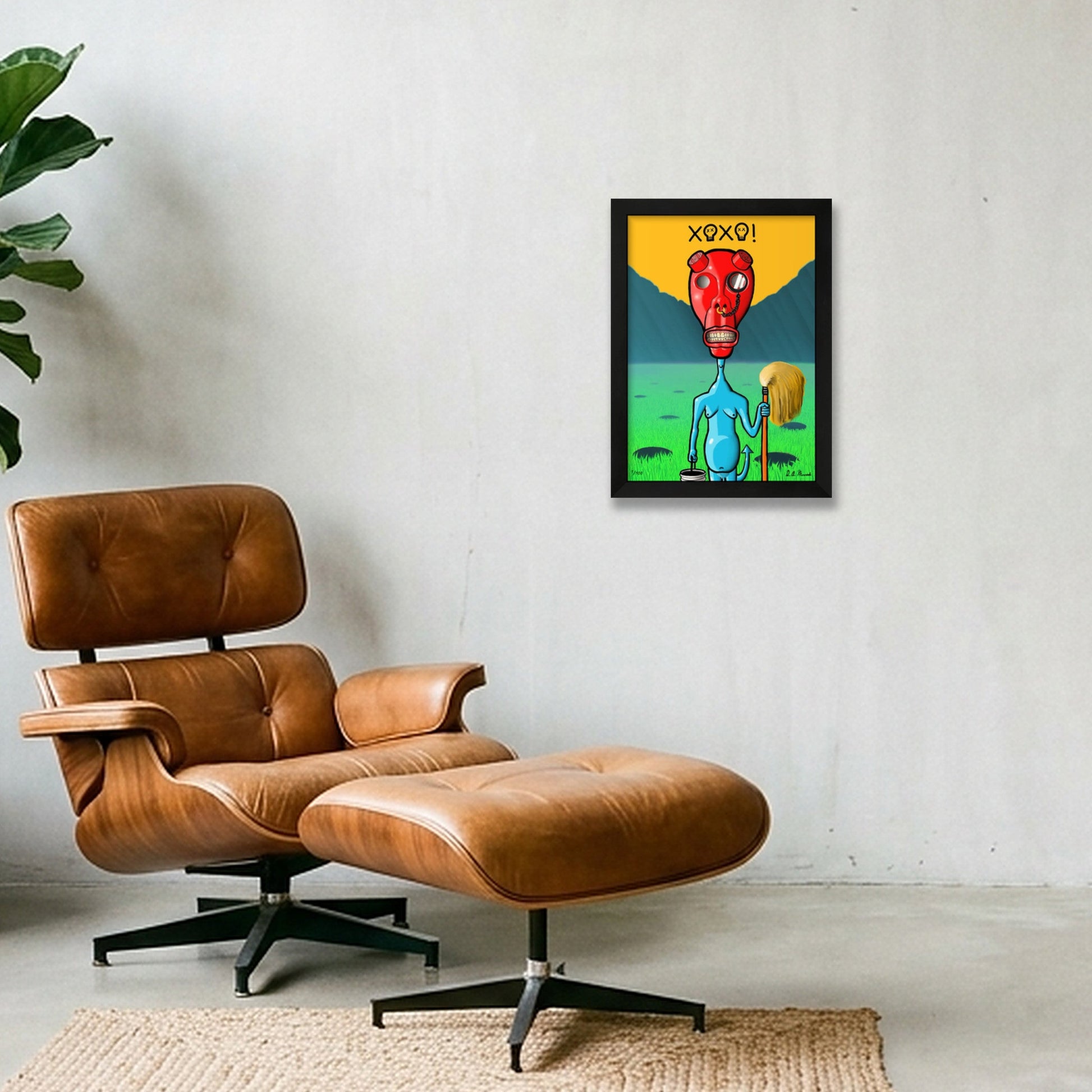 Post-apocalyptic Reprobate — A4 (21×30cm, 8×12") Black Frame