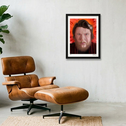 Artist Portrait — 30×40cm, 12×16" Black Frame