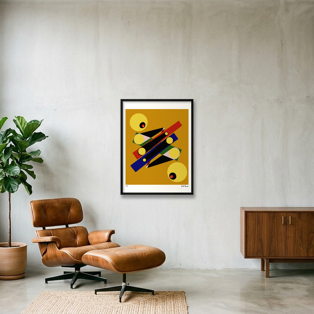 Inequality — 60×80cm, 24×31" Black Frame