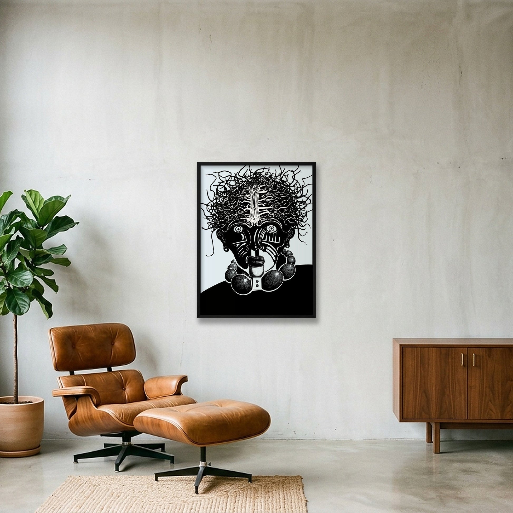 Without and Wanting — 60×80cm, 24×31" Black Frame