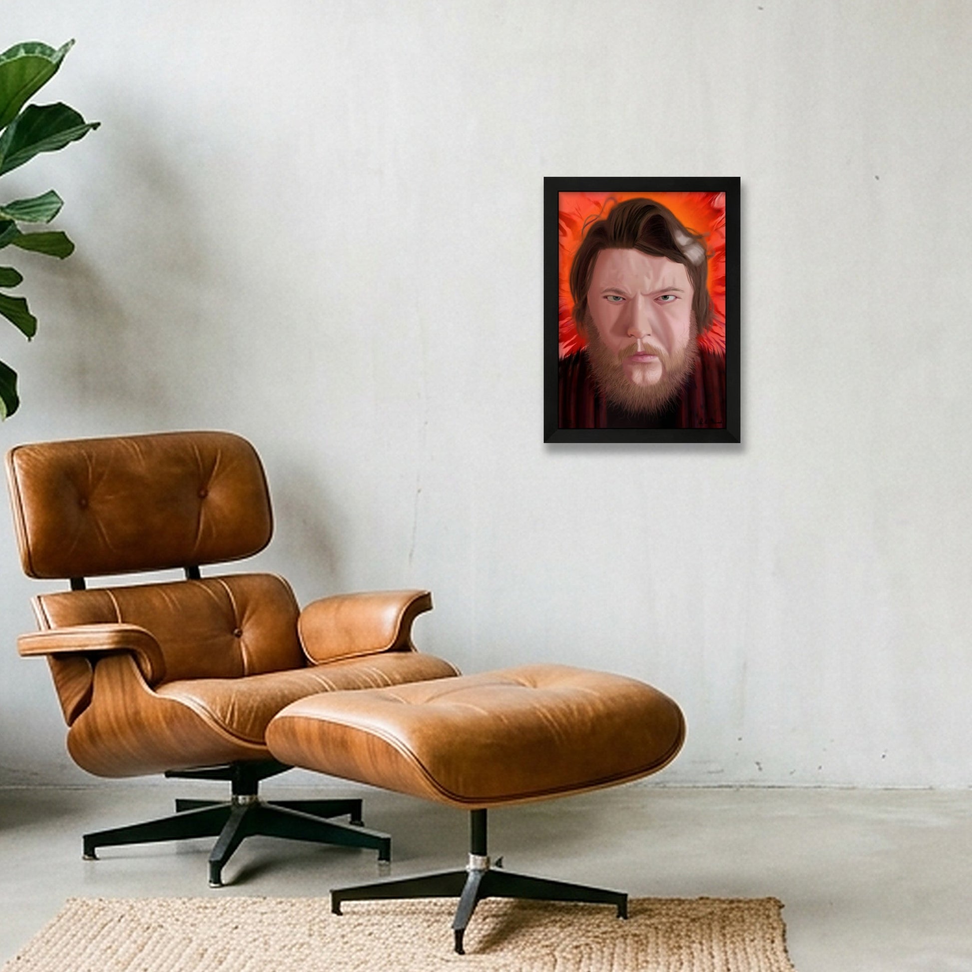 Artist Portrait — A4 (21×30cm, 8×12") Black Frame