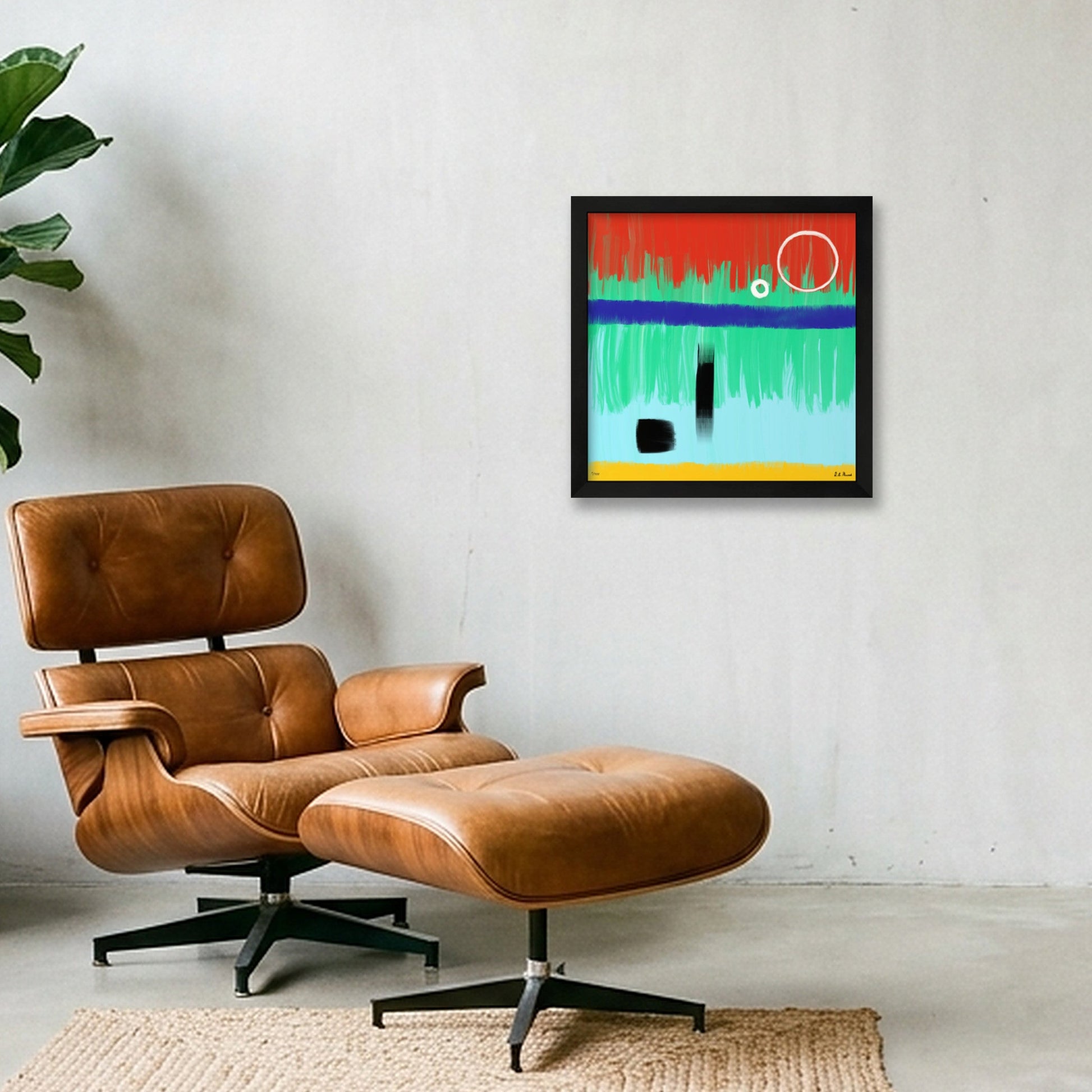 Murder on the Marshes — 30×30cm, 12×12" Black Frame