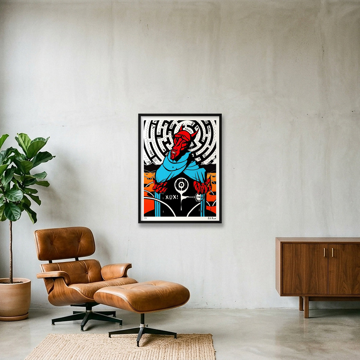 Pyrrhic victory — 60×80cm, 24×31" Black Frame