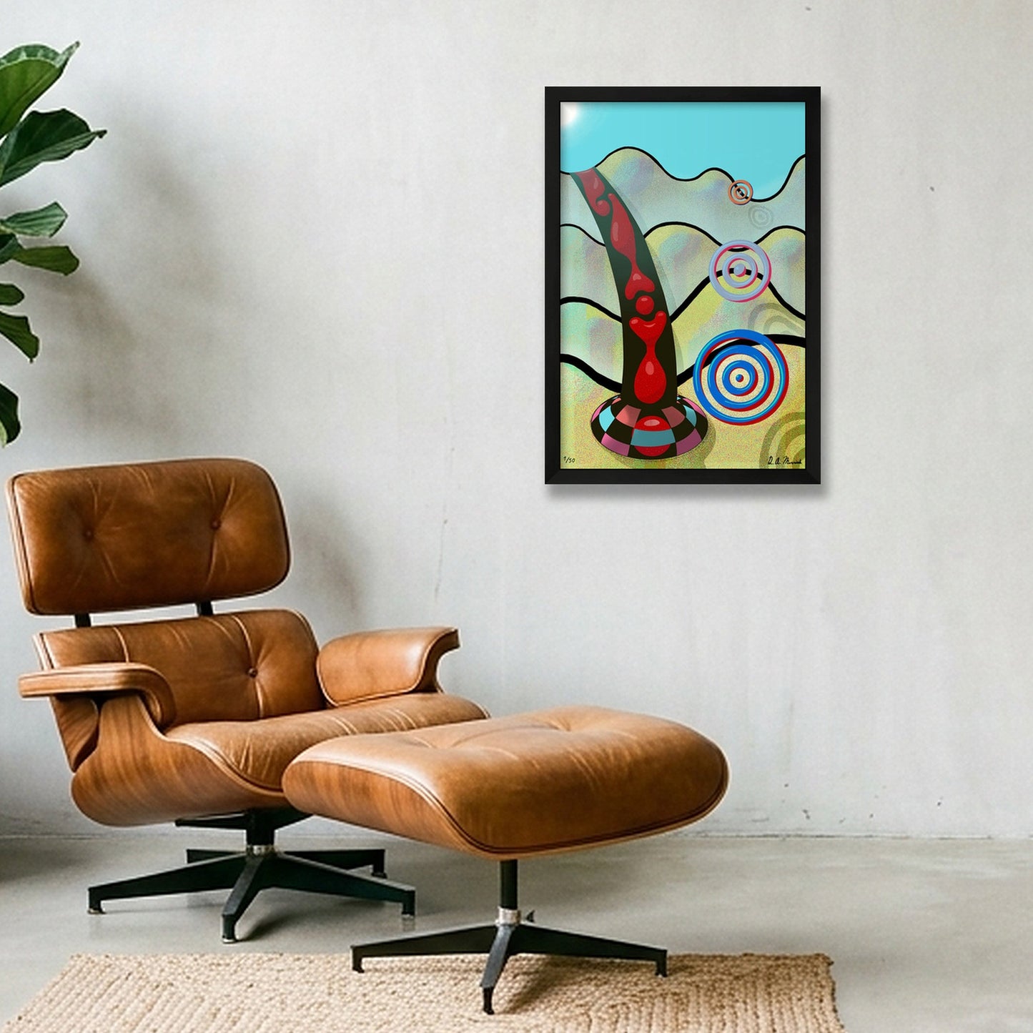 Atomic Waveform — 30×45cm, 12×18" Black Frame