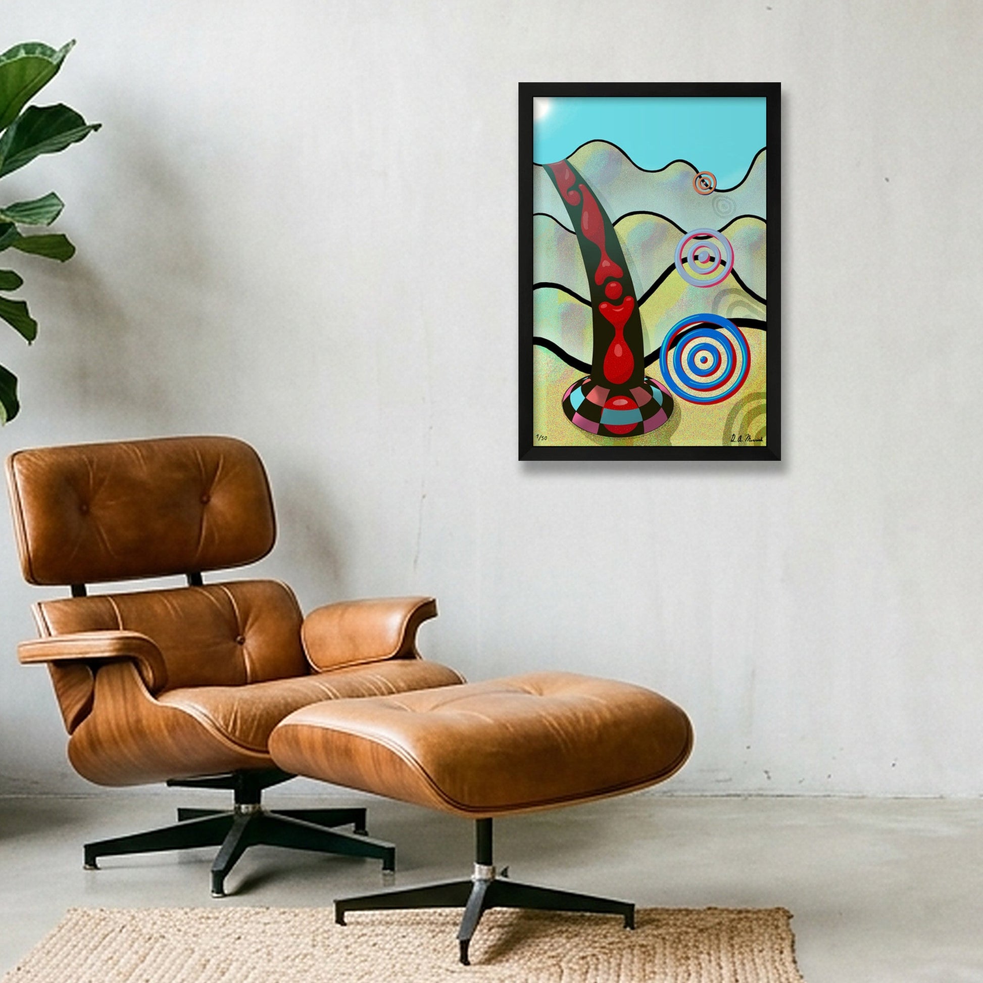 Atomic Waveform — 30×45cm, 12×18" Black Frame