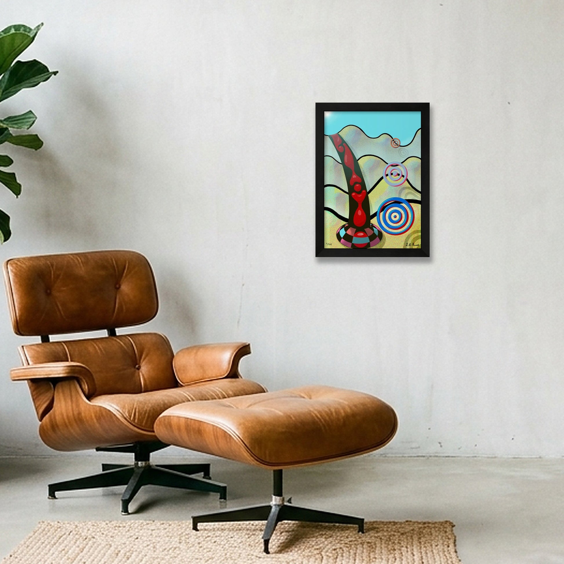 Atomic Waveform — A4 (21×30cm, 8×12") Black Frame