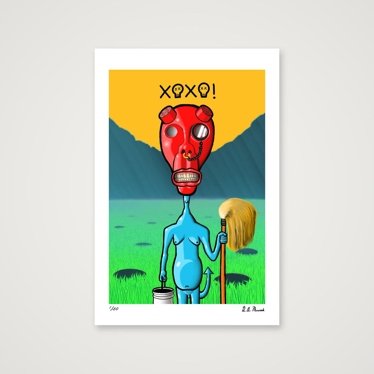Post-apocalyptic Reprobate — 30×45cm, 12×18" Print only