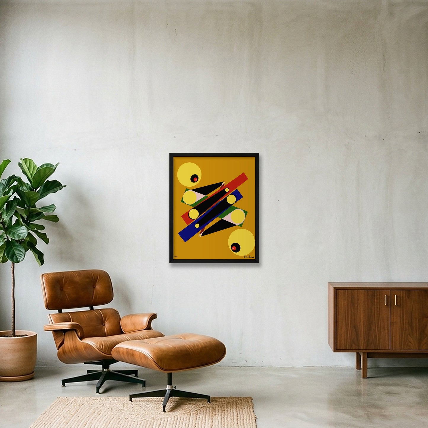 Inequality — 40×50cm, 16×20" Black Frame