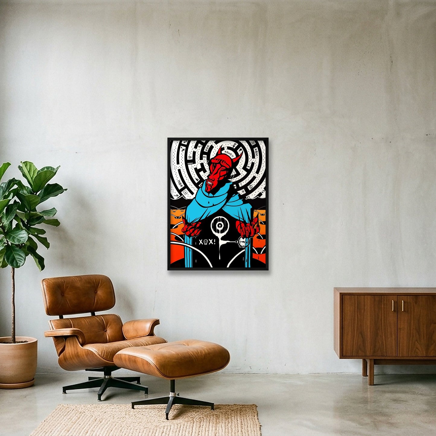 Pyrrhic victory — 60×80cm, 24×31" Black Frame