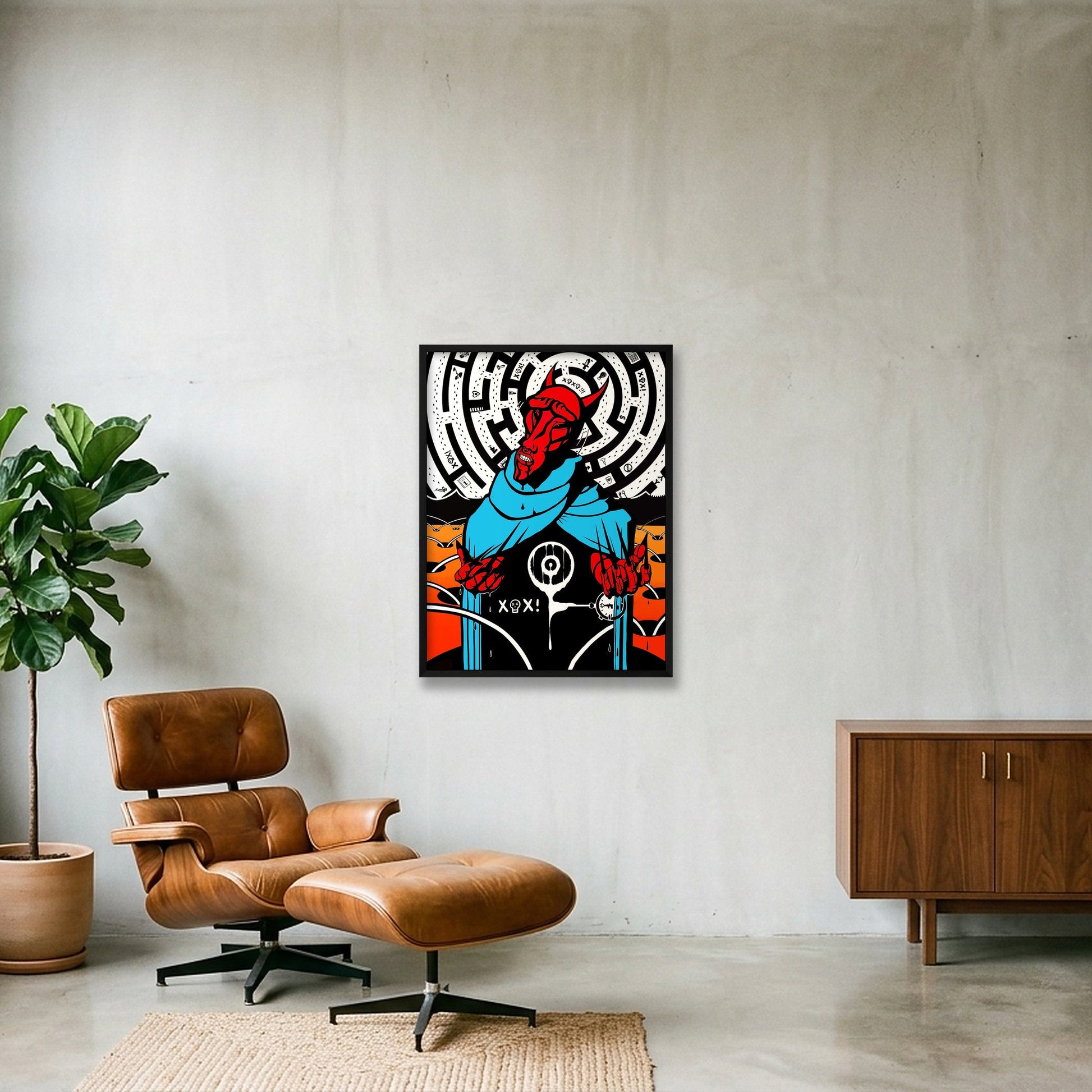 Pyrrhic victory — 60×80cm, 24×31" Black Frame