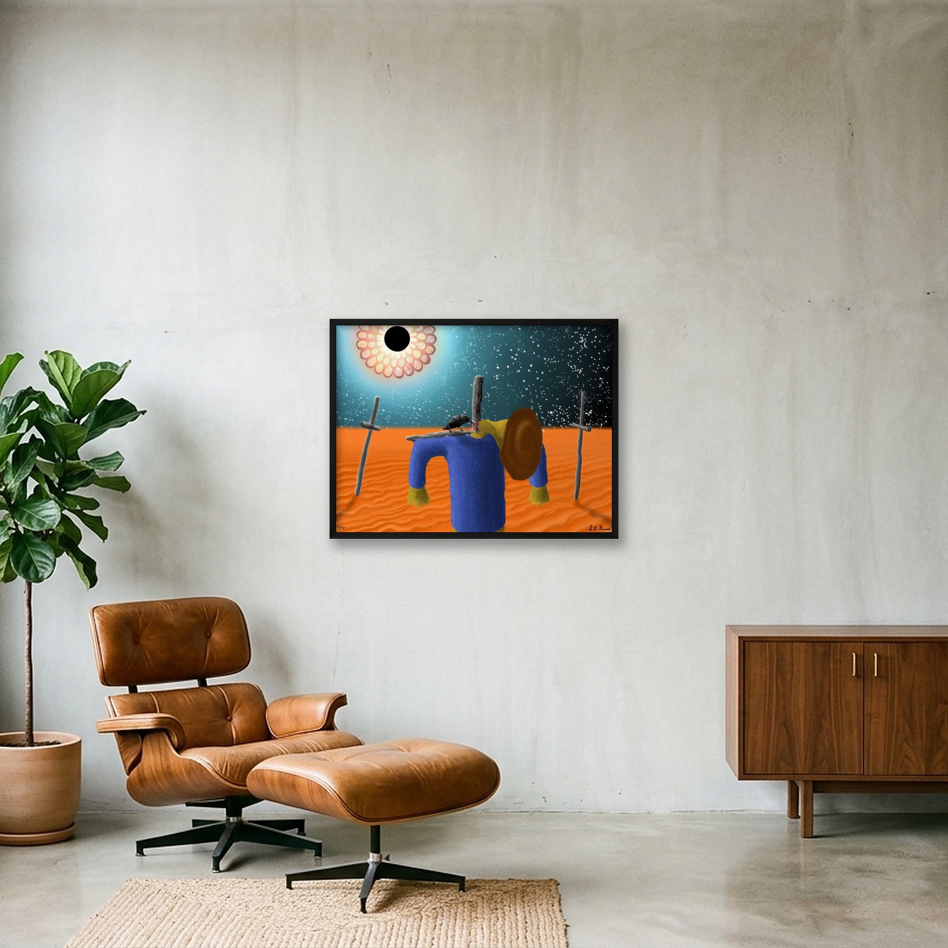 Axiology — 80×60cm, 31×24" Black Frame