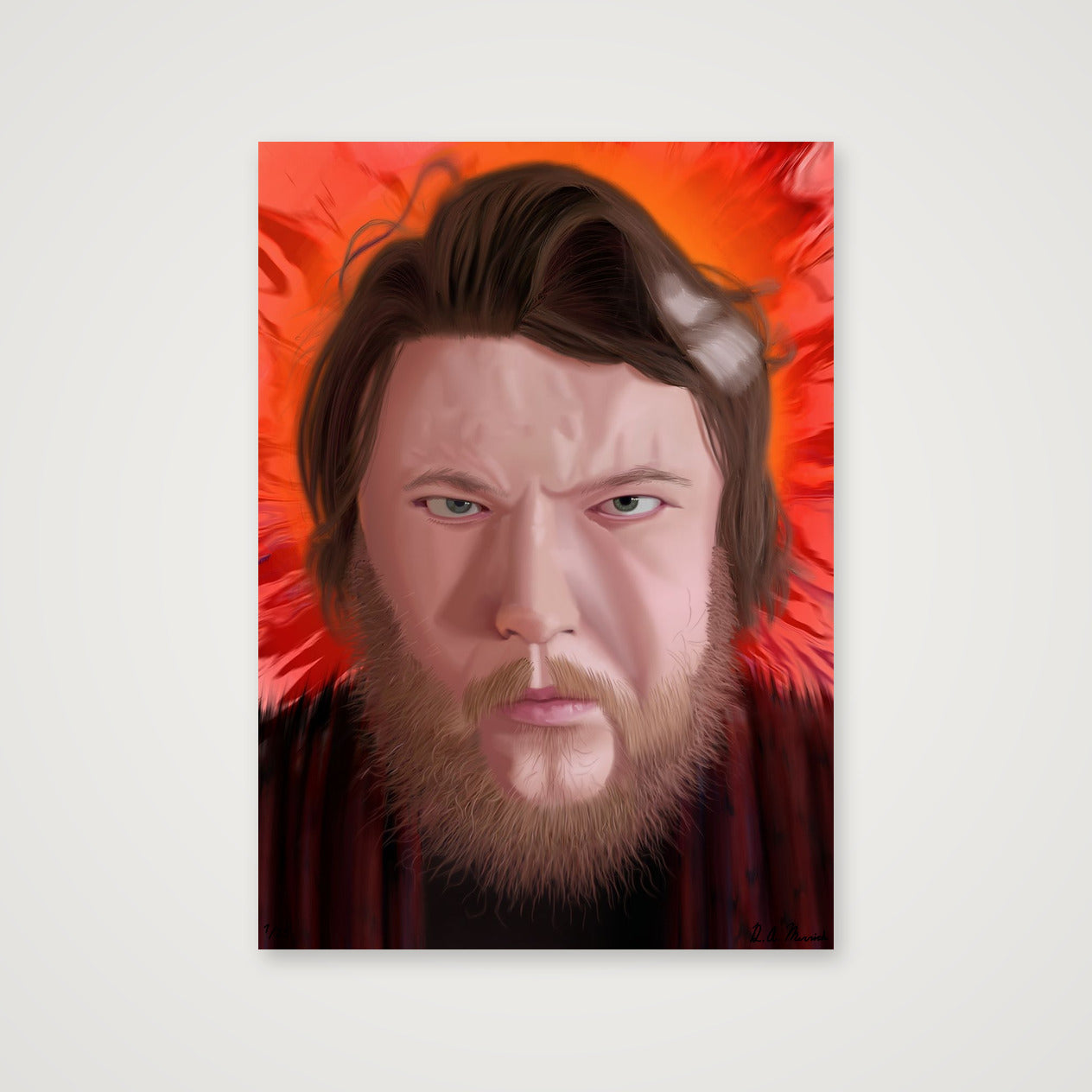 Artist Portrait — 42×59cm, 17×23" Print only