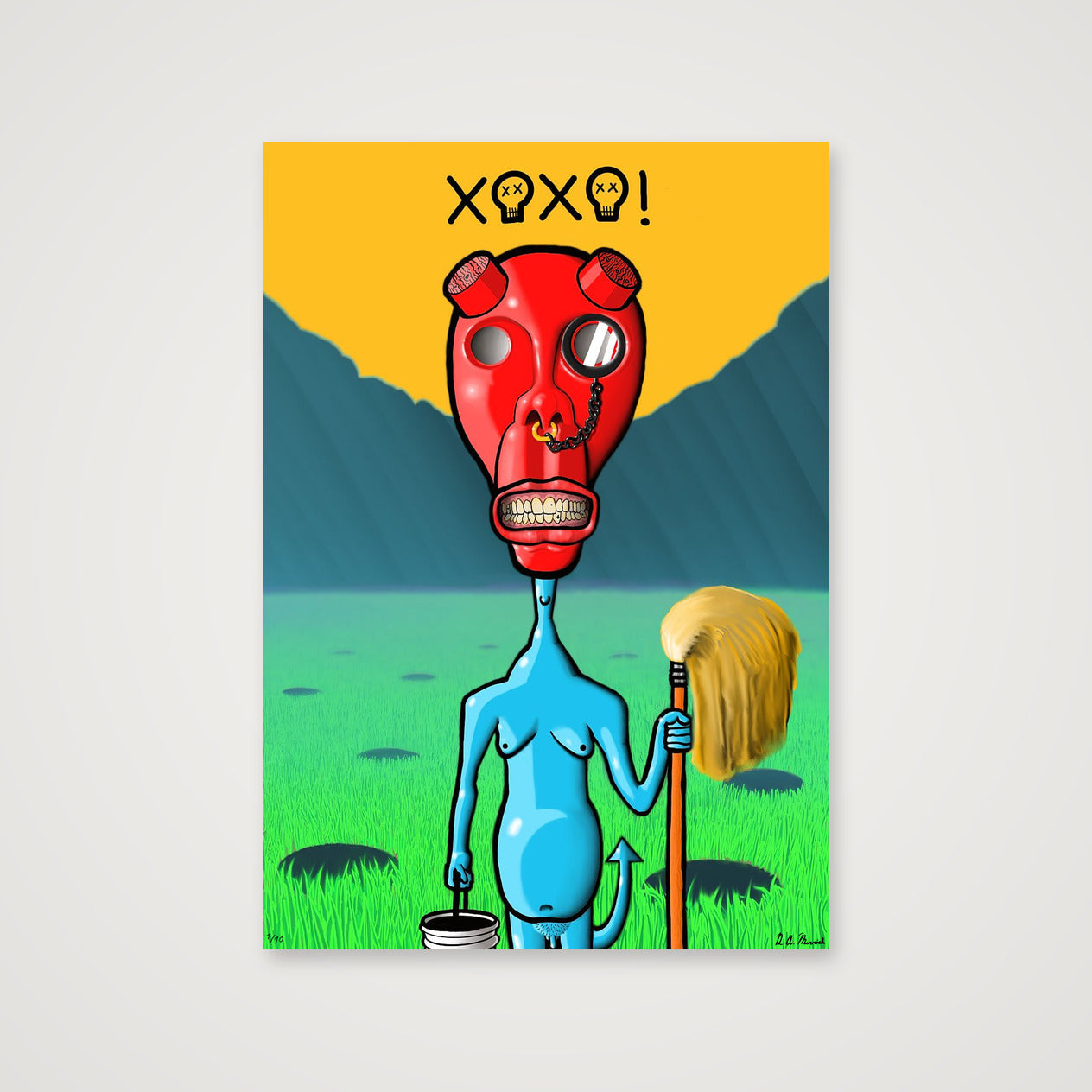 Post-apocalyptic Reprobate — 70×100cm, 28×39" Print only