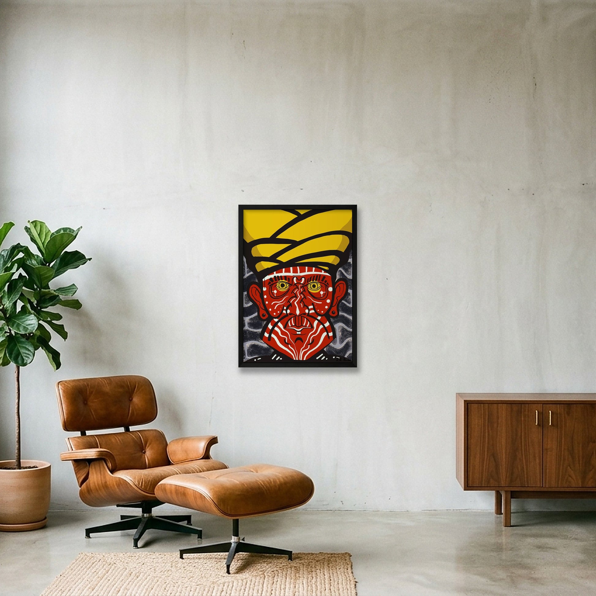 Sacman — 42×59cm, 17×23" Black Frame
