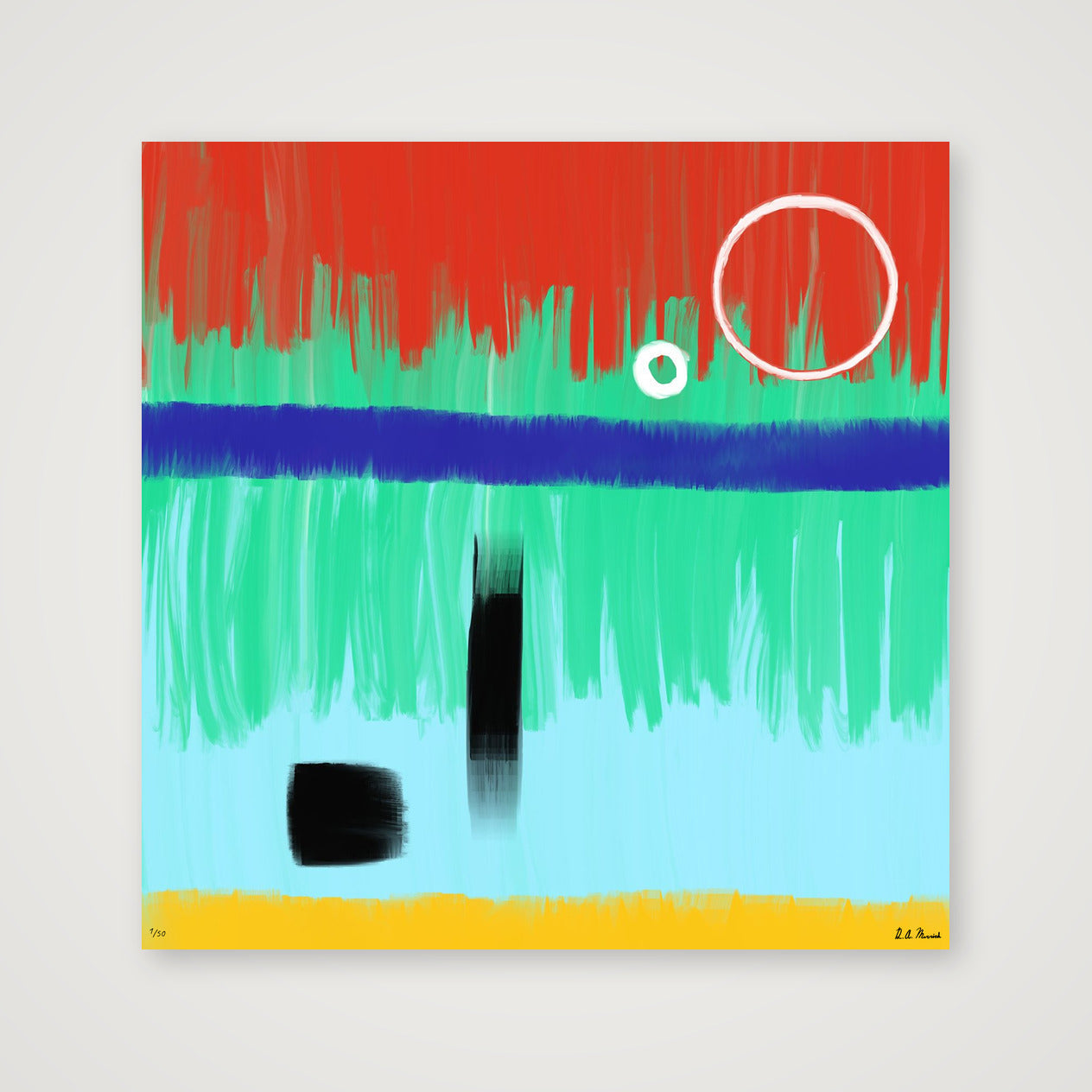 Murder on the Marshes — 40×40cm, 16×16" Print only
